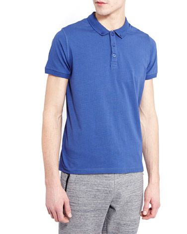 Centered Stretch Jersey Polo